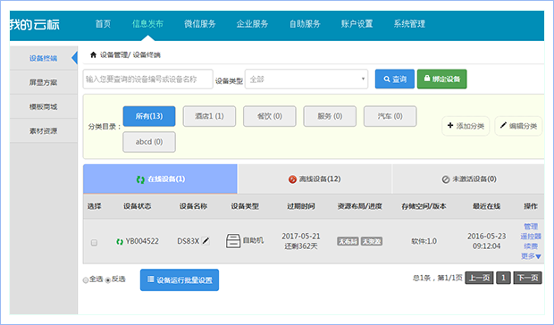 微信会议—会议后台界面